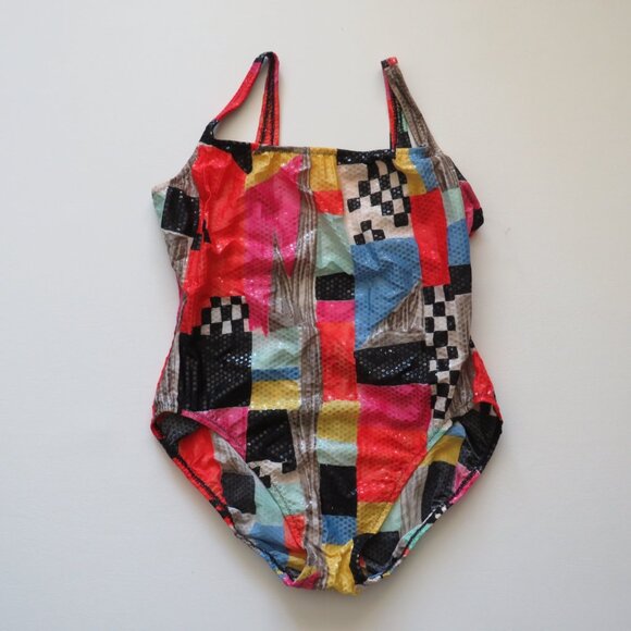Diva Dillards Multicolor Sequined Women’s One Piece Sleeveless  Swimsuit 14 (30) - Picture 3 of 13